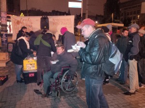 Feeding the homeless in Poland